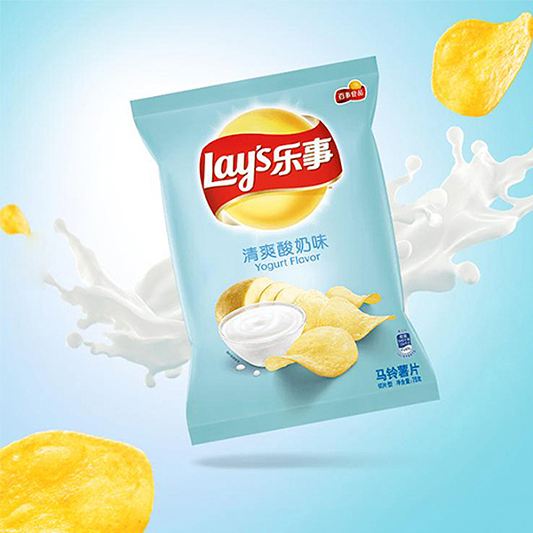 lay"s/乐事薯片清爽酸奶味 飘香麻辣锅味70g 休闲零食