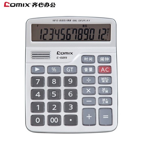 Comix/齐心超省钱语音王计算器 C-689  单台