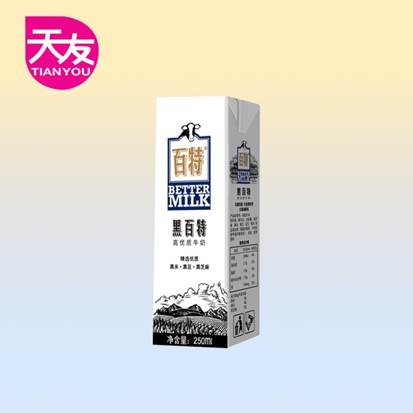 天友 纯牛奶 黑百特补气血纯牛奶250ml*2盒