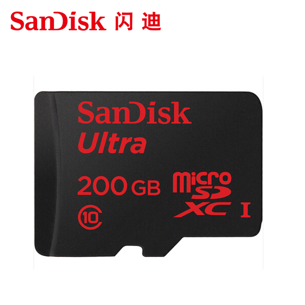SanDisk闪迪 高速移动MicroSDXC UHS-I存储卡 200GB 读速90MB/s