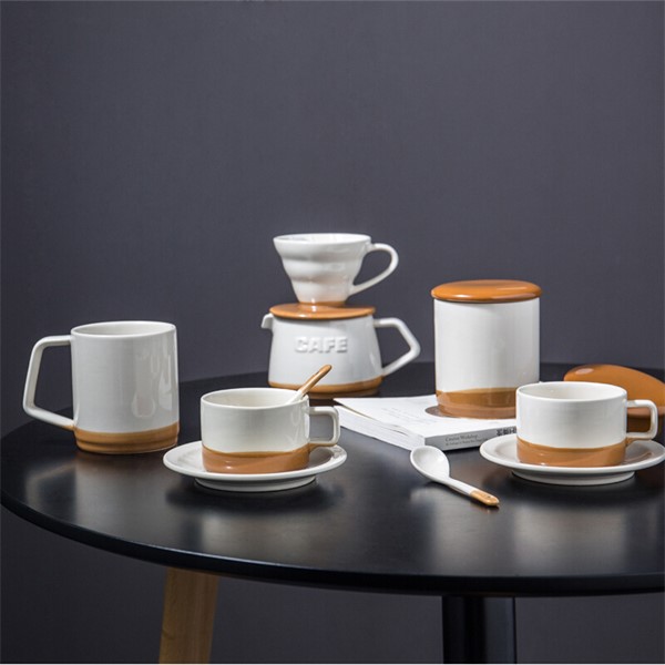 PHMI/菲米生活 摩登艺术陶瓷咖啡壶杯套装组合