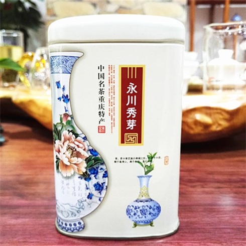 新茶上市 永川秀芽 精美铁罐装 重庆特产250g 