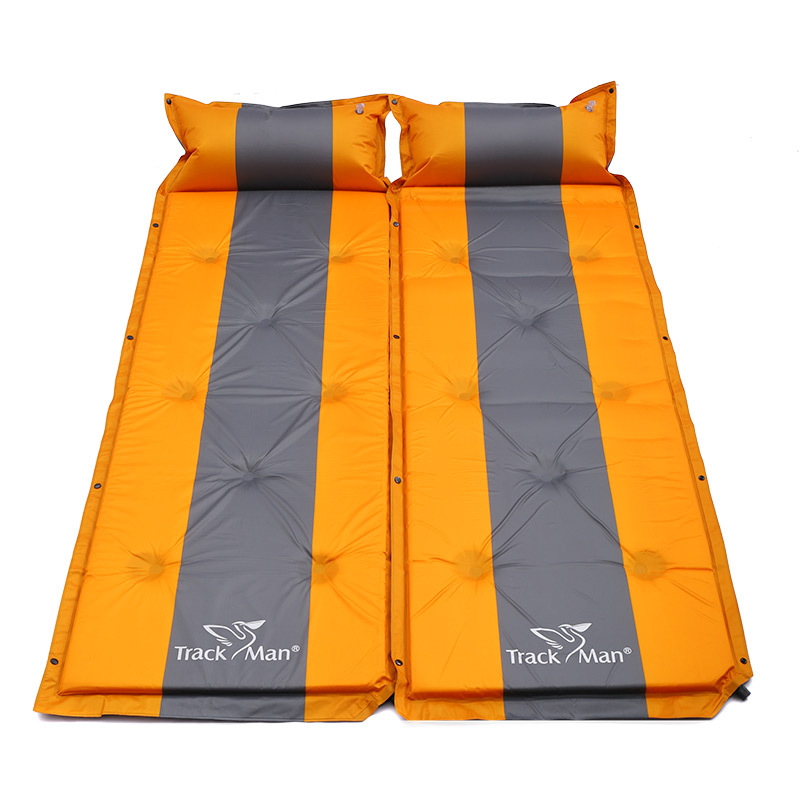 Trackman自游人  双鱼单人户外带枕自动充气垫 给您户外舒适的睡眠体验