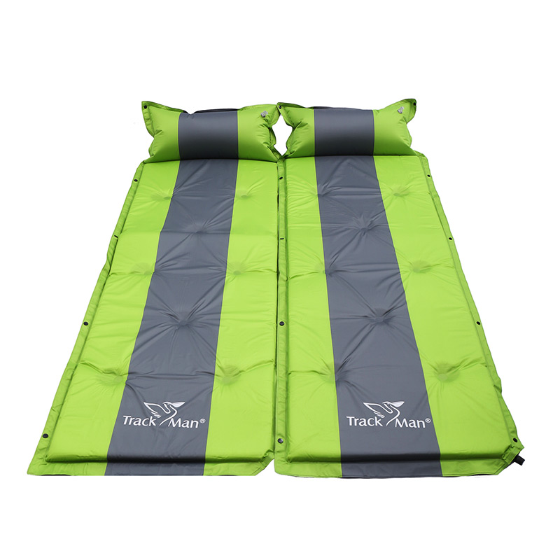 Trackman自游人  双鱼单人户外带枕自动充气垫 给您户外舒适的睡眠体验