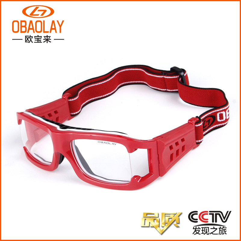 欧宝来篮球护目眼镜 专业高清防爆眼镜 户外运动专用防护眼镜