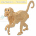 木质3D立体益智拼图仿真模型生肖猴10个 优质环保木质胶合板材质