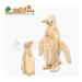 儿童益智玩具 木质3D立体益智拼图仿真模型 企鹅 10个