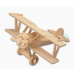 纽伯特飞机四联玩具儿童益智 3D立体DIY木制仿真拼装模型10个