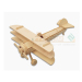 三翼机四联玩具儿童益智 3D立体DIY木制仿真拼装模型