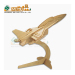 四联玩具木质拼图3D拼板智力玩具儿童礼物军事F16战斗机模型10个