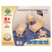 四联优质木质益智立体拼装模型玩具小家私 床 10个