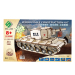 激光木质3D拼图儿童益智玩具手工DIY拼图KV-2重型坦克10个