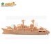 木质立体3D益智拼图 儿童DIY拼装玩具 成人礼物 驱逐舰10个