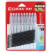 齐心 COMIX K3022 中性笔水笔签字笔 10支笔+10支笔芯 