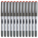 COMIX齐心 0.5mm子弹头型直液式签字笔中性笔RP602 12支装