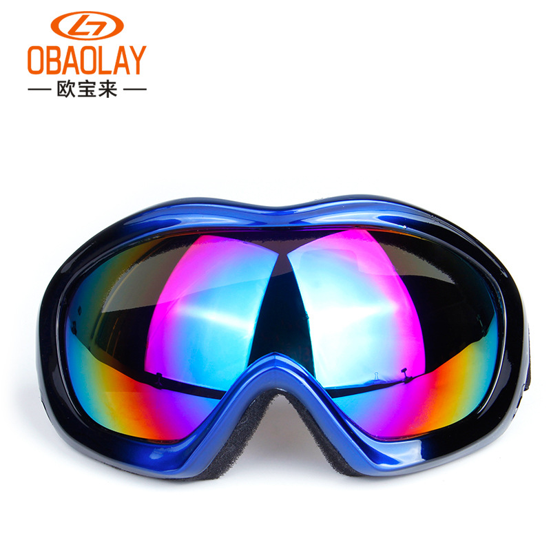 OBAOLAY欧宝来 HB902男女款专业单层滑雪眼镜 摩托车防风镜