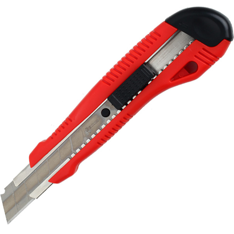 齐心 B2802 防滑美工刀 壁纸刀 裁纸刀 自动带锁18mm 大号美工刀