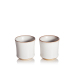 乾唐轩活瓷陶器 清雅中杯2个01A060 创意复古羊脂釉白茶杯