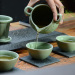 汝道 古蕴茶香 红茶茶具一壶三杯功夫茶杯陶瓷泡茶器 过滤内胆茶壶