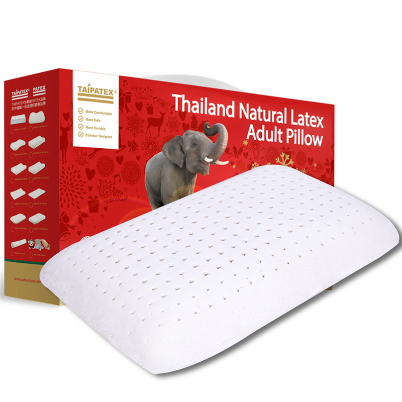 TAIPATEX 泰国天然乳胶枕头 透气方枕