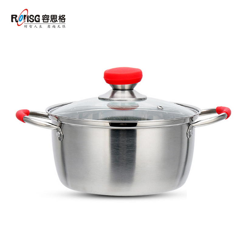 容思格（RONSG）304不锈钢汤锅两用厨房家用锅具 导热快