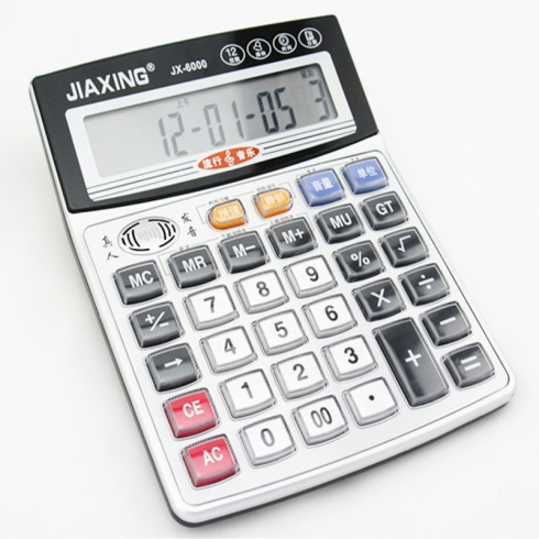 佳星 JX-6000 透明按键款 精美耐用 多功能型计算机 
