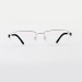 玉山 绿森林系列YT-A103钛金属半框眼镜架 IP亮黑色