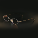 玉山 绿森林系列无边框钛金属眼镜架YT-A134 IP亮仿白金
