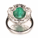 尚玉珠宝 祖母绿戒指 做工精细 18K金伴镶钻石