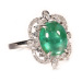 尚玉珠宝 祖母绿戒指 色彩靓丽 造型简约
