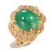尚玉珠宝 祖母绿戒指 18K金镶嵌钻石 高贵大气