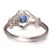 尚玉珠宝 蓝宝石戒指 简约造型 优雅女士饰品