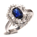 尚玉珠宝 镶嵌钻石 优雅高贵 蓝宝石戒指