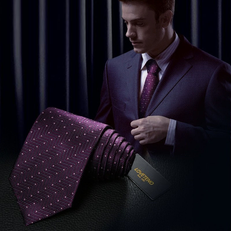 LOVETENO男士正装领带 时尚商务易打理领带 优质面料