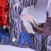 伊人水族 假山房子风车模型 树脂鱼缸造景模型