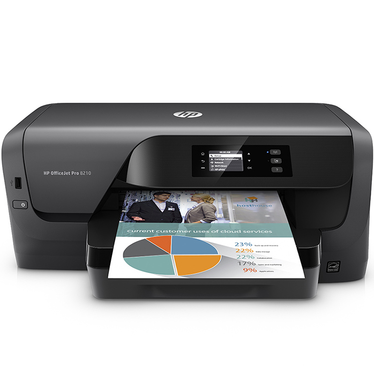 惠普HP OfficeJet Pro 8210 彩色办公无线打印机 自动双面打印