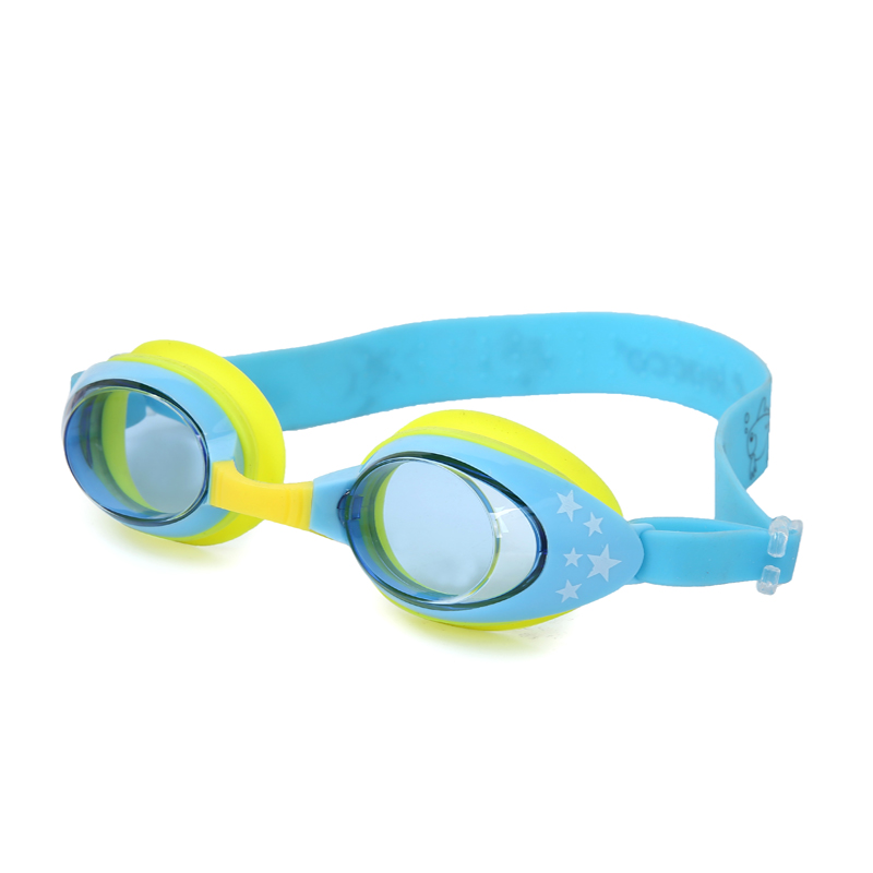 力酷儿童泳镜 防水防雾小孩 硅胶专业游泳卡通眼镜