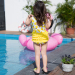 可爱小黄鸭儿童泳衣 女童通用连体游泳衣 婴儿卡通造型泳装