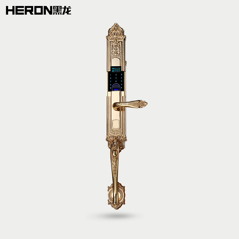 黑龙 HERON微信指纹锁 家用电子锁密码锁 木防盗门别墅适用