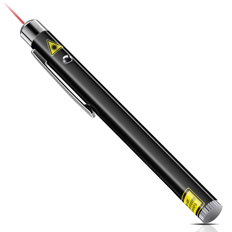 得力 激光笔 钢笔造型便携式激光笔 无线演示器 红光