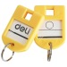 得力Deli 9330彩色钥匙牌24个/筒 纯净亮色经典百搭钥匙牌