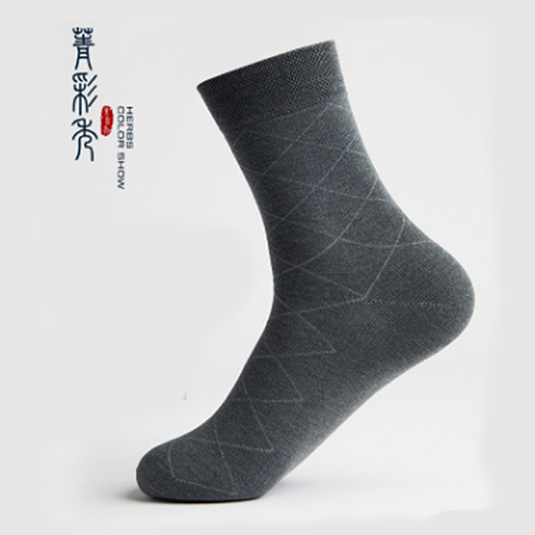 菁彩秀秋冬季男袜商务中筒袜子舒适透气吸汗会呼吸防臭袜