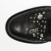 BURBERRY/博柏利 铆钉装饰皮革布洛克鞋 黑色