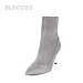 BLOCCO5 2018秋冬新款 短筒袜靴弹力闪光布女靴I2ABY143