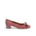 FERRAGAMO/菲拉格慕 经典女士高贵型VARA蝴蝶结高跟鞋3CM 深粉红色