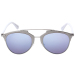 Dior/迪奥 女款银色金属镂空镜框蓝色镀膜镜片眼镜太阳镜