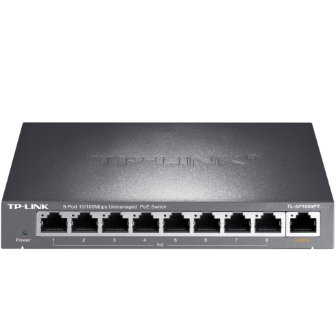 TP-LINK 9口百兆非网管PoE交换机TL-SF1009PT