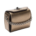 亚历山大·麦昆/ALEXANDER MCQUEEN BOX BAG 16手袋 皮革材质金色手包