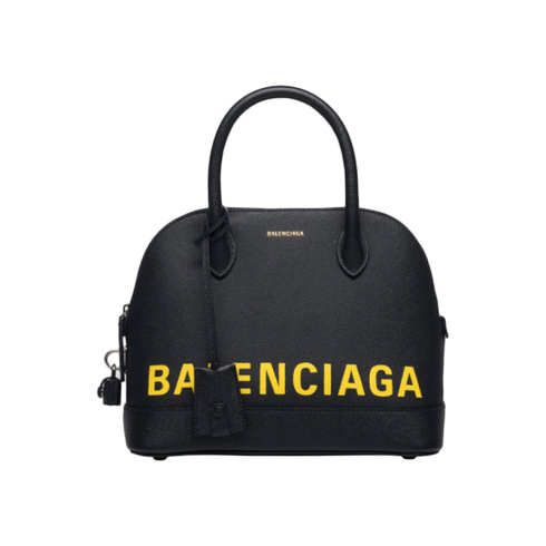 巴黎世家/Balenciaga 小号手绘Balenciaga品牌标识小牛皮手袋