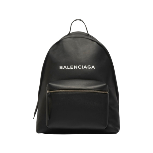 巴黎世家/Balenciaga 小牛皮双肩包 压印Balenciaga品牌标识